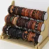 Bangle Wholesale Bulk 36PCS/Lot Leather Cuff Bracelets For Men's Women's Jewelry Party Gifts Mix Styles Size Adjustable 220914