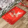 Décorations de noël paillasson père noël tapis extérieur se marier pour la maison noël ornement cadeaux année 2023 220914