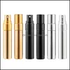 Packing Bottles Mini 5Ml Uv Electroplated Glass Spray Per Bottle Press-Packed Travel Portable Shading Small Cosmetics Sample Bottles Dhpb1