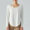 Relaxed Shirt Long Sleeve Sweater Wear Yoga Tops Gym Clothes Running fashion Fiess Tees 688ss 2023