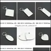 Keychains Sublimation Mdf Heart Round Blank Key Chain Transfer Printing Keychains Ring Jewelry Material Consumables Drop Delivery 202 Dhb1Q