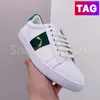 Scarpe casual da uomo Sneaker in pelle Ace Sneaker stelle api mocassino ricamato con stelle tela beige ebano perle punte fiore borchiato San Valentino uomo donna Scarpe da ginnastica