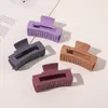 Rettangolo coreano Donne Ragazze Artigli per capelli in plastica Fermagli per capelli Copricapo Forcina di grandi dimensioni Granchio Barrette Ornamento di moda Accessori per capelli