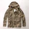 Giacche da uomo Militare con cappuccio Cargo Uomo Cappuccio rimovibile Cotone Camouflage Multitasche Giacca da lavoro Uomo Cappotti tattici resistenti all'usura 220915