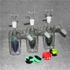 5 tum monteringsglasaska catcher vattenpipor med 14 mm 18 mm tjock Pyrex Bong Ashcatcher Bongs Joint Keck Clips