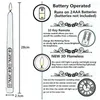 Kerzen, 4 Stück, flammenlose Fernbedienung, LED-Kerzenlicht, hell, flackernde Glühbirne, batteriebetrieben, Weihnachtsfeier, Jahr, Tischdekoration