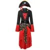 Casual Dresses Female Caribbean Pirates Captain Costume Halloween Cosplay Suit Woman Gothic Medoeval Fancy Dress9344899