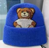 Designer Beanies Modestrick Strick Hüte Charakter Kappe für Mann Frau Winter Beanie 6 Farben