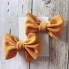 Аксессуары для волос citgee2pcs младенцы детские девочки -девочки Bow Clips Headwear лента Bowknot barrettes