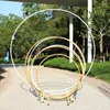 Party Decoration Bakgrundsram Rund Wed Circle Arch Metal Mariage Stand Balloon Flower Stage Wedding Wedding