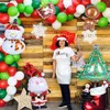 Décorations de Noël Feuille Ballons Père Noël Joyeux Pour La Maison Ornement De Noël Navidad Année Cadeau 2023 220914