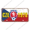 2023 Country Flag License Plate Metal Painting Sign Vintage France USA Brazil Mexico Plaque Tin Signs Retro Coffee Movie Route 66 Car Wall Decor for Bar Pub Club