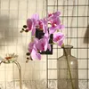 Fiori decorativi seta artificiale Orchidea bianca farfalla falaenopsis fiore finto per il festival domestico decorazione di alta qualità di alta qualità