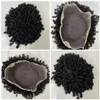 Indien Vierge Remy Cheveux Humains Pièces Dreadlocks Pleine Dentelle Toupée Afro Crépus Curl Perruques Mâles pour Hommes Noirs Livraison Express Rapide