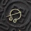 Brosches färg brons vintage viking pin medeltida nordiska brosch tillbehör bälte halsduk spänne kappa kappa pinsjewelry för män kvinnor