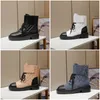 Luxury Winter Women Boots Shiny Lambskin Quilted Combat Boot Classic Design Lace Up Shoes 2023