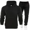 Herren-Trainingsanzüge, einfarbige Sätze leerer Anzugspullover, europäische und amerikanische Männer, Frauen, Mode, plus samtige Sport-Hoodies