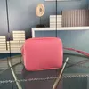 Bolso de cesta de un solo producto, bolsos cruzados con cadena para mujer, paquete de cubo de hombro de alta calidad, bolso de compras de moda, bolsa de cuero genuino