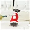 Hundebekleidung Winter verdicken warme Haustier Hund Weihnachtskostüm Glocke Cape Cloak Dress Up New Year Party Power Props Großhandel Drop deliv dh98p