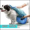 Toelettatura per cani Toelettatura in fibra Asciugamano da bagno per animali domestici Accappatoio per cani e gatti Forte assorbimento d'acqua Coperta per grandi, medie e piccole Goccia ad asciugatura rapida Dhvsc