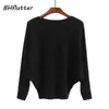 Damesbreien teen bhflutter winter batwing truien pullovers vrouwen mode casual kasjmier trui jas vrouwelijke gebreide jumpers tops pull femme 220915