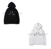 Designer Balancaigas hoodies överdimensionerade vintage bomull Luxe Fashion Hooded Plush Black White Womens Mens Lovers Trendy Round Paris BB Balenciga tröja