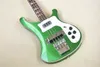 Guitare basse verte en métal 4003, 4 cordes, manche en érable, corps en tilleul, pont fixe, touche en palissandre, accordeur chromé 5899462