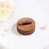 Jewelry Pouches Walnut Wood Ring Holder Jewellery Stand For Rings Display Exhibitor Case Tray Jewellry Box Organizer