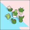 Spille Spille Cat Cactus Spille smaltate Pin Ragazza Accessori per gioielli Spilla vintage Spille Distintivo Regalo 1460 E3 Drop Delivery 2021 Dhsel Dhfru