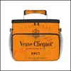 Sac à lunch VeUve Clicquot Champagne Pique-nique Sac grande capacité Luxury Lunch Family Pack Refrigéré Boutique Tote Drop Livraison 2021 H4729995