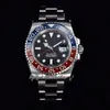 V9F GMT II Pepsi A3285 Automatik-Herrenuhr V4 40 mm 126710 Rotblaue Keramiklünette Schwarzes Zifferblatt 904L OysterSteel-Armband Super Edition Gleiche Serie Karte Puretime E5