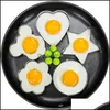 Utensili per uova 5 Stile Acciaio inossidabile Fritto Egg Shaper Mod Frittata Decorazione Frittura Pancake Utensili da cucina Accessori da cucina Goccia Deli Dhpnq