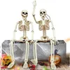Украшение вечеринки 60/90 см скелет Хэллоуин Пластиковый симуляция человеческие кости скелет призрак кузов на Хэллоуин.