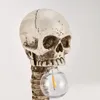 Feestdecoratie Halloween Skull Skelet Lamp Room Decor Horror 3d Standbeeld Tafel Licht ornament Haunted House Party Enge Props Home Decoratie 220915