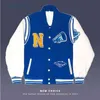Men's Jackets Hip Hop Baseball Jacket Men Streetwear Retro PU Sleeve Leather Embroidery Coats Mens Harajuku Neutrals Blue Varsity Bomber Coat T220914
