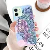 Stylish Floral Dreamcatcher Soft TPU Falls för iPhone 15 14 Plus Pro Max 13 12 11 XS Max XR X 8 7 6 Luxury Spets Flower Clear Sunflower Sean Ocean Telefon Cover Back Coque