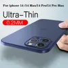 iphone14 étui translucide ultra mince étuis mats pour iPhone 14 Pro Max 14Pro 14 Plus couverture de téléphone givré pour iphone14 Pro Max étui de téléphone