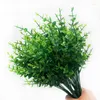 Flores decorativas Planta verde simulada 7 Fork Spring Grass Eucalipto ousadia Bonsai Casa ao ar livre Decoração de jardim Fundo