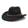 Berretti Tibetani Cappello A Cilindro Minoranza Etnica Vento Lana Tweed Western Cowboy Uomo E Donna Coppia Feltro