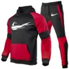 Mode Heren Trainingspakken Tweedelige Katoen Fleece Verdikking Capuchon Broek Sport Pak Mannen Plus Size Trui 4XL249W