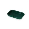 Soap Dishes Ceramic Bathroom Porcelain Storage Drain Boxes Bath Wash Supplies Shelf Green Black White Nordic Style 15 9.5 2.5CM