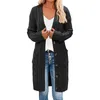 Kvinnors stickor Tees Womens Boho Patchwork Cardigan Casual Loose Long Sweater Open Front Knit Sweaters Coat Korean Style tröja för kvinnor Daily 220915