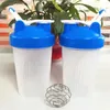 Portable Sport Shaker Bouteille Jus Milkshake Protéine Poudre Mélange Étanche Shake Tasse avec Boules Shaker BPA Gratuit Fitness Drinkware 0120