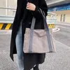 Evening Bags Commute Canvas Shoulder Bag For Women Casual Top-handle Simple Teenager Book Ladies Messenger Purse Shopping Tote