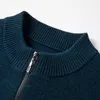 Misto lana da uomo Autunno e inverno Maglione di pura lana Cardigan a maniche lunghe Collo rotondo Maglione con cerniera Cappotto da uomo 220915