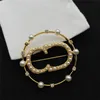 Designers de mode premium Brooch Brooch Gold Jewelry Ladies Robe Pins accessoires Broches de perle de perles de luxe Monthlepin Leenc2996529