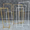 Party Decoration Wedding Welcome Sign Stand Backdrop Metal Flower Arch Frame Ornaments