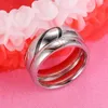 Wedding Rings 2022 316L Stainless Steel Ring Romantic Heart Type Couple Engagement R-8520