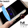 2st UV Glass Screen Protector för Apple Watch Series SE 6 5 4 40mm 44mm 3 2 1 42mm 38mm Liquid Lim Full Cover Film