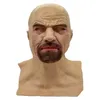 Party Masks Breaking Bad Realistic Latex Mask Halloween Role-Playing Prop Bald Mask Old White Heisenberg 220915